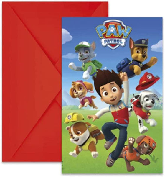 Spin Master PAW Patrol 81370 89441 Invitations, Multi-coloured