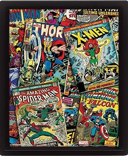 MARVEL COMICS RETRO Lenticular Poster 26cm x 21cm
