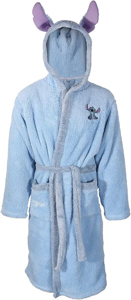 Disney Lilo & Stich Womens Dressing Gown Supersoft Fleece Stitch Robe L/XL