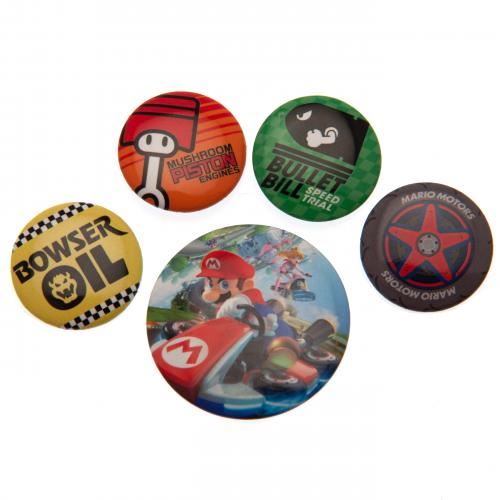 Mario Kart 8 Badge Pack