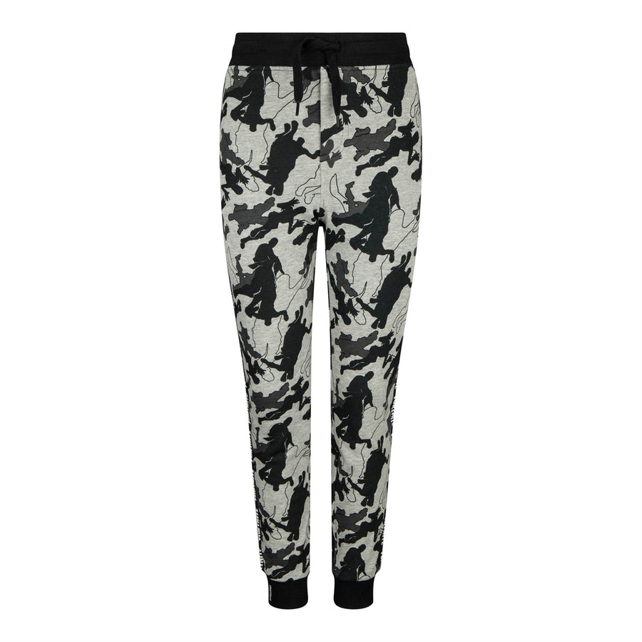 FORTNITE | LOGO | Grey | Unisex Kids | Drawstring Joggers | Gaming Cotton Joggers Sizes 7-14 Years