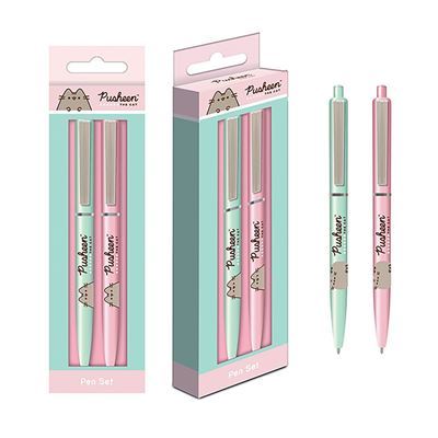Pusheen |  Pens |  Botanical | Multi Coloured | 2 Pack