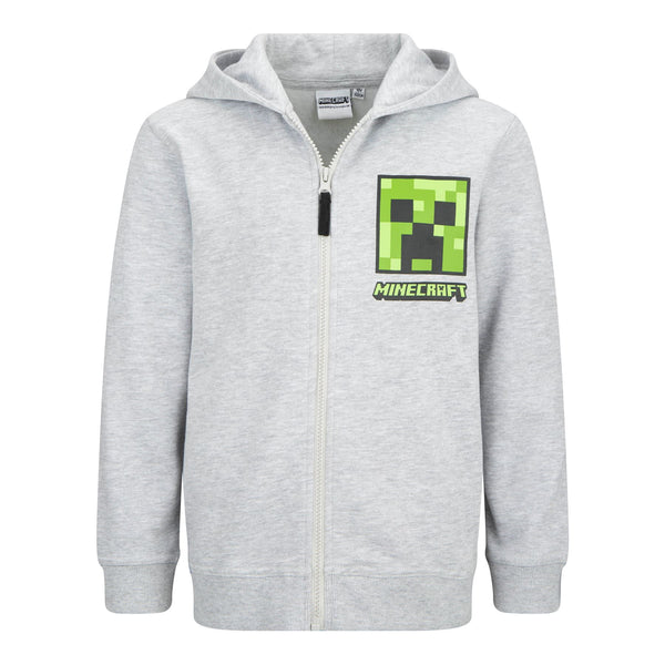 Minecraft Grey Youth Hoodie 116 cms AGE 6