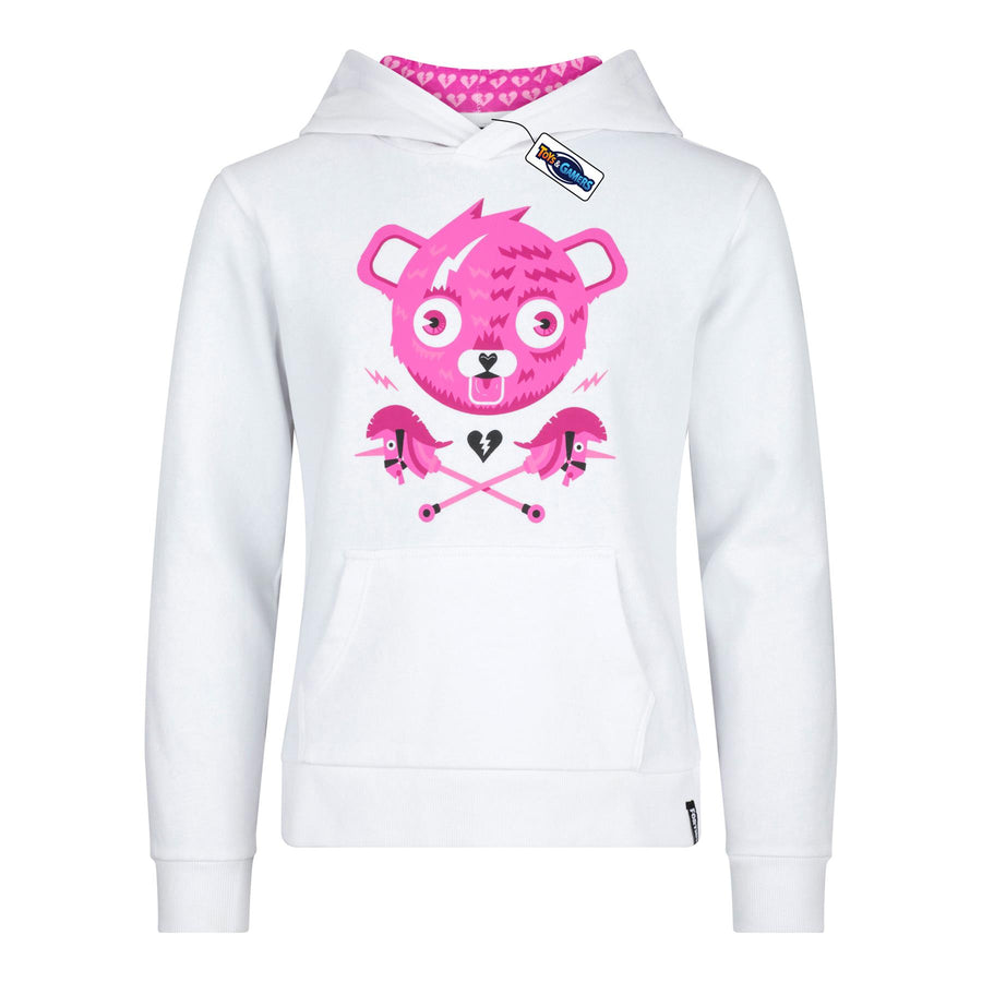 FORTNITE | CUDDLE BEAR | White | Long Sleeved | Unisex Kids | Drawstring Hooded | Gaming Cotton Hoodie Sizes 10-16 Years…