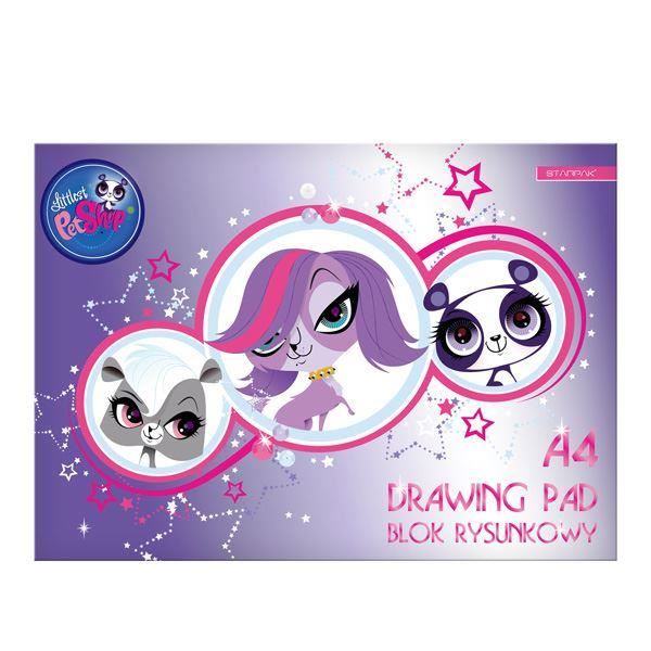LITTLEST PET SHOP Junior DRAWING PAD 20 Sheets A4 Plain