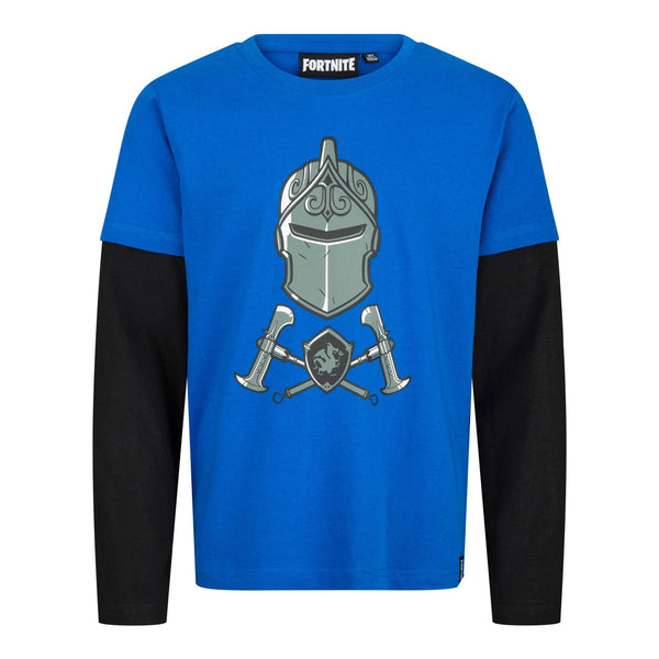 FORTNITE | Long Sleeve | DARK KNIGHT | BLUE T-Shirt  Age 10-16