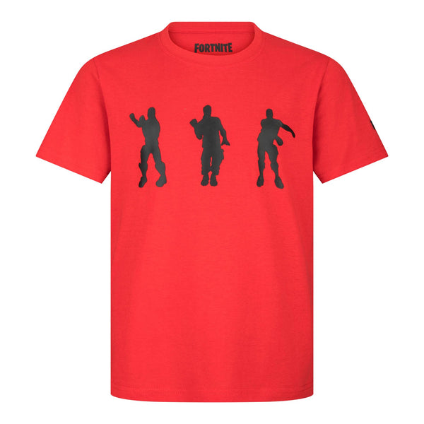 FORTNITE | Toys & Gamers | FLOSS | Red | Short Sleeved | Unisex Kids | Crew | Gaming Cotton T-Shirt Sizes 10 - 16 Years