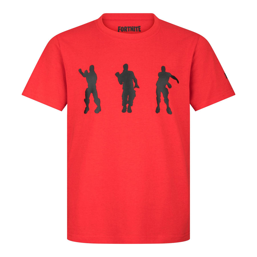 FORTNITE | Toys & Gamers | FLOSS | Red | Short Sleeved | Unisex Kids | Crew | Gaming Cotton T-Shirt Sizes 10 - 16 Years