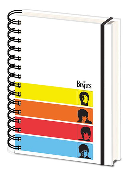 THE BEATLES Spiral A5 Bound Ruled A HARD DAYS NGHT Notebook