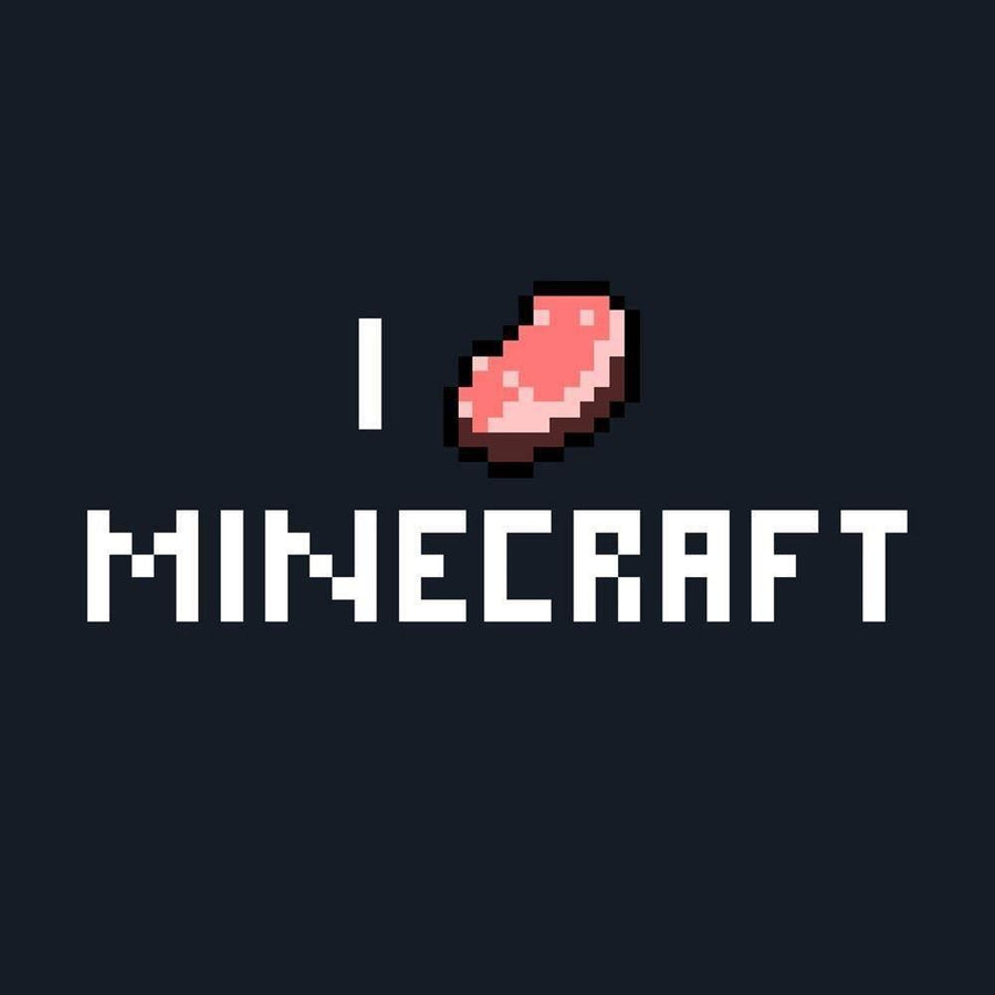 Boys Minecraft T-shirt | PORKCHOP | LARGE | NAVY