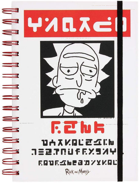 RICK & MORTY A5 Note Book Ruled WANTED Design Spiral Notebook