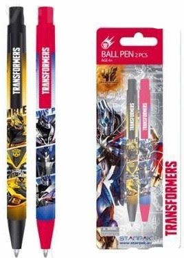 TRANSFORMERS Packet of 2 x Ball Pens Ideal for School or Home
