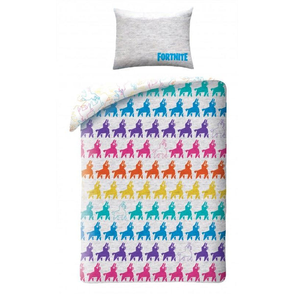 FORTNITE Bedding Set Reversible LLAMA Design 160cm x 200cm