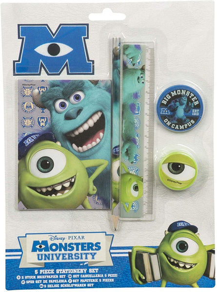 MONSTERS UNIVERSITY 5 Piece Stationery Set